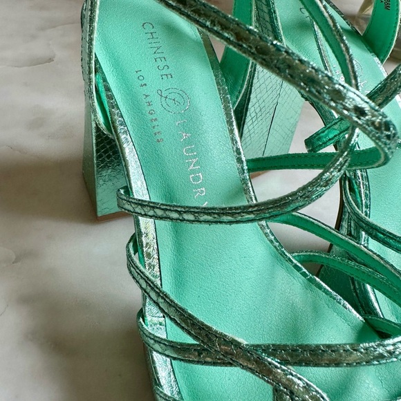 Chinese Laundry Mint Green Platform Shoes NWB - Picture 4 of 11